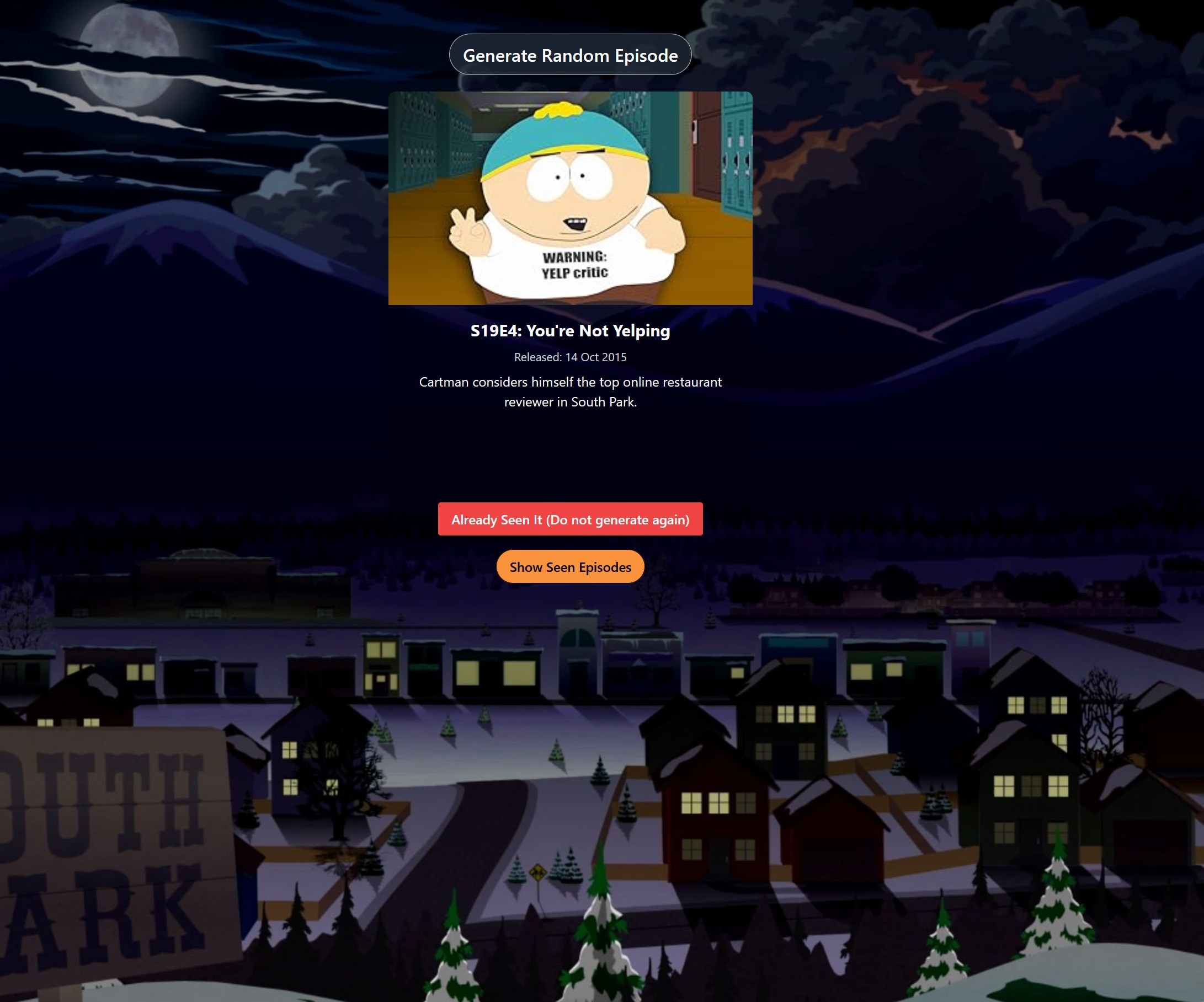 South Park Randomizer